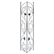 ACHLA Downspout Trellis 92in Tall | Traditional Wrought Iron Black Powdercoat | Garden Bed & Potted Plant Vertical Support | Model FT-47