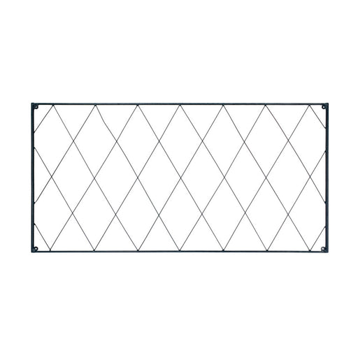 ACHLA Oxfordshire Trellis Extension 46in | Traditional Black Wrought Iron | Outdoor Wall Trellis for Roses & Climbing Vines | Model FT-54E