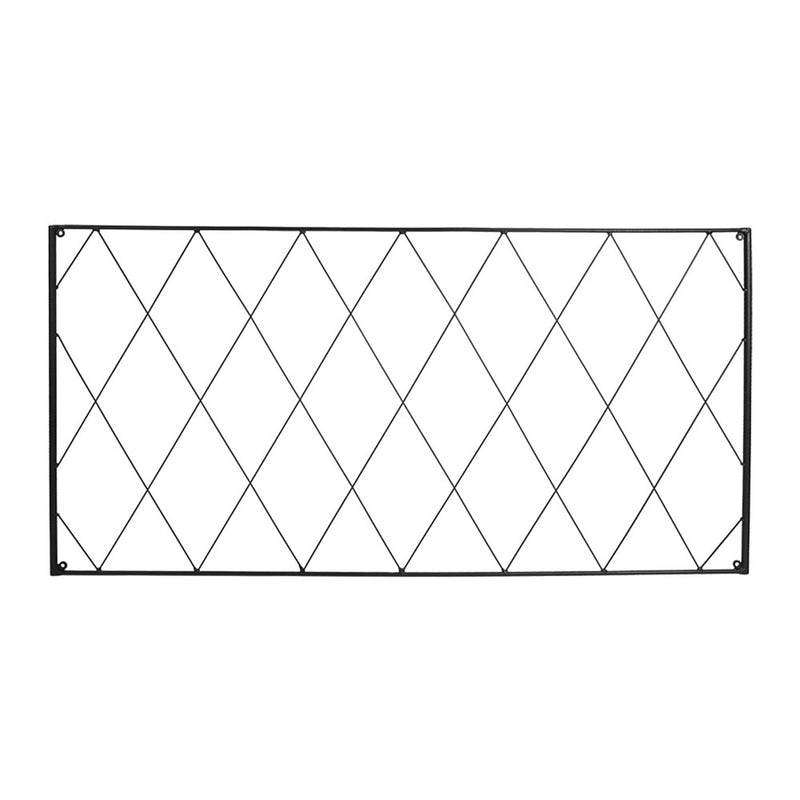 ACHLA Somerset Trellis Set of 2 | Wall-Mounted Wrought Iron Garden Trellis | 46 x 53 in, Black Powdercoat | For Roses, Clematis & | Model FT-56