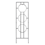 ACHLA Samsara Trellis 79.5in Tall Garden Trellis | Asian-Inspired Wrought Iron Black Powdercoat | Climbing Plants & Zen Garden Decor | Model FT-58