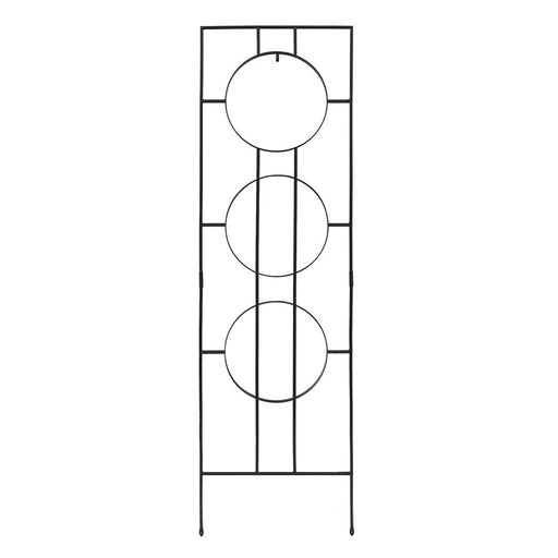ACHLA Samsara Trellis 79.5in Tall Garden Trellis | Asian-Inspired Wrought Iron Black Powdercoat | Climbing Plants & Zen Garden Decor | Model FT-58