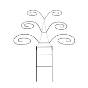 ACHLA Butterfly Trellis 49.75in H | Graphite Wrought Iron Garden Support | Outdoor Planter & Living Fence | 42 x 11 x 49.75 in | Model FT-61
