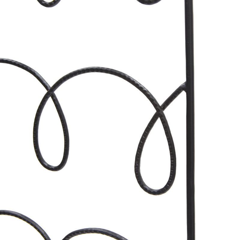 ACHLA Gingerbread Cottage Trellis 72in H | Black Wrought Iron | Outdoor Vertical Garden & Wall Climbing Plant Support | 18 x 72 x 0.5 in | Model FT-62