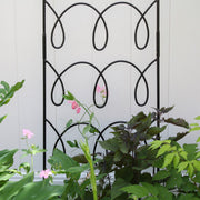 ACHLA Gingerbread Cottage Trellis 72in H | Black Wrought Iron | Outdoor Vertical Garden & Wall Climbing Plant Support | 18 x 72 x 0.5 in | Model FT-62