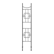 ACHLA Square-on-Squares 96in Slim Trellis | Wrought Iron Graphite Powdercoat | Garden & Patio Climbing Plant Support | Model FT-64