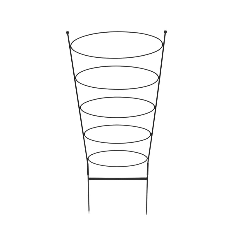 ACHLA Ovals Trellis 61in H | Wrought Iron Black Powdercoat | Garden & Patio Climbing Plant Support | 30 x 30 x 61 in | Model FT-66