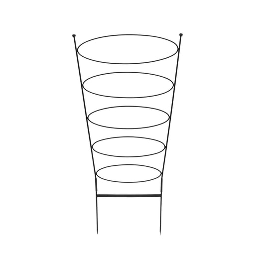 ACHLA Ovals Trellis 61in H | Wrought Iron Black Powdercoat | Garden & Patio Climbing Plant Support | 30 x 30 x 61 in | Model FT-66