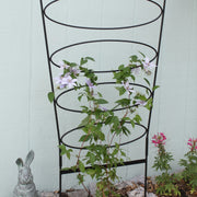 ACHLA Ovals Trellis 61in H | Wrought Iron Black Powdercoat | Garden & Patio Climbing Plant Support | 30 x 30 x 61 in | Model FT-66