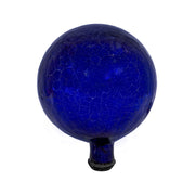 ACHLA 10in Gazing Globe | Blue Crackle Hand-Blown Glass | Garden & Patio Accent | 10 x 10 x 12 in | Model G10-BL-C