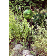 ACHLA 10in Gazing Globe | Fern Green Crackle Glass | Garden & Patio Decor | 10 x 10 x 12 in | Model G10-FG-C