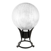 ACHLA 10in Gazing Globe | Silver Crackle Glass Garden Sphere | Outdoor Patio & Garden Decor | 10 x 10 x 12 in | Model G10-S-C