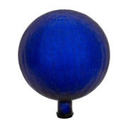 ACHLA 12in Gazing Globe | Blue Crackle Hand-Blown Glass | Garden & Patio Accent | 12 x 12 x 14 in | Model G12-BL-C