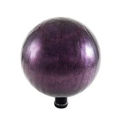 ACHLA 12in Gazing Globe | Crackle Plum Glass Garden Accent | Outdoor Patio & Garden Decor | 12 x 12 x 14 in | Model G12-PL-C