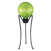 ACHLA Gazing Globe Stand 18in | Wrought Iron Black Powder Coat | Garden, Patio & Deck Display | 10 x 10 x 18 in | Model GBS-02