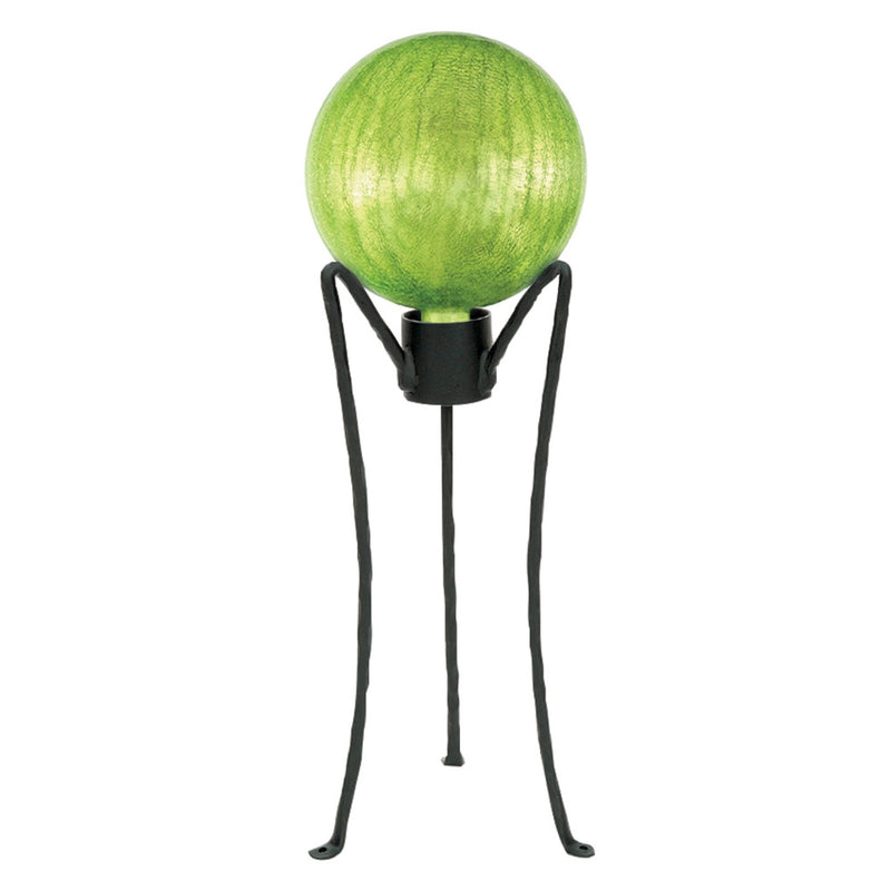 ACHLA Gazing Globe Stand 18in | Wrought Iron Black Powder Coat | Garden, Patio & Deck Display | 10 x 10 x 18 in | Model GBS-02