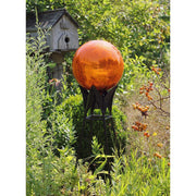 ACHLA Gazing Globe Stand 33in | Black Wrought Iron Garden Pedestal | Patio & Garden Display | 12 x 12 x 33 in | Model GBS-04