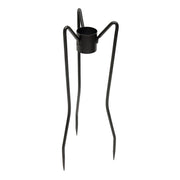 ACHLA Gazing Globe Stand 25in H Spiked | Wrought Iron Black Powder Coat | Garden & Yard Display | 10 x 10 x 25 in | Model GBS-05