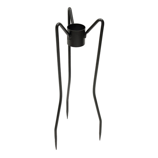 ACHLA Gazing Globe Stand 25in H Spiked | Wrought Iron Black Powder Coat | Garden & Yard Display | 10 x 10 x 25 in | Model GBS-05