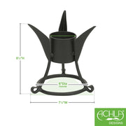 ACHLA Gazing Globe Stand 7.75in | Black Wrought Iron | Garden & Yard Decor | 7.5 x 7.5 x 7.75 in | Model GBS-07
