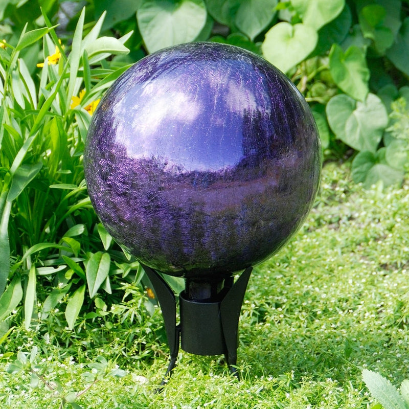 ACHLA Gazing Globe Stand 7.75in | Black Wrought Iron | Garden & Yard Decor | 7.5 x 7.5 x 7.75 in | Model GBS-07
