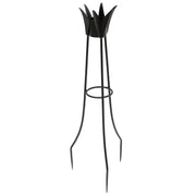 ACHLA Gazing Globe Stand 34in Spiked | Wrought Iron Black Powder Coat | Garden, Patio & Yard Decor | 34 x 13 x 13 in | Model GBS-08