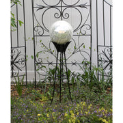 ACHLA Gazing Globe Stand 34in Spiked | Wrought Iron Black Powder Coat | Garden, Patio & Yard Decor | 34 x 13 x 13 in | Model GBS-08