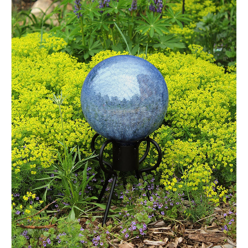 ACHLA Spider Stand Gazing Ball Stand | Wrought Iron Black Powder Coat | Garden & Patio Accent | 11 x 11 x 9 in | Model GBS-09