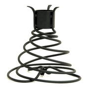 ACHLA Helix Stand | Wrought Iron Black Powder Coat Garden Ornament | Patio & Garden Display | 11 x 11 x 10.5 in | Model GBS-10