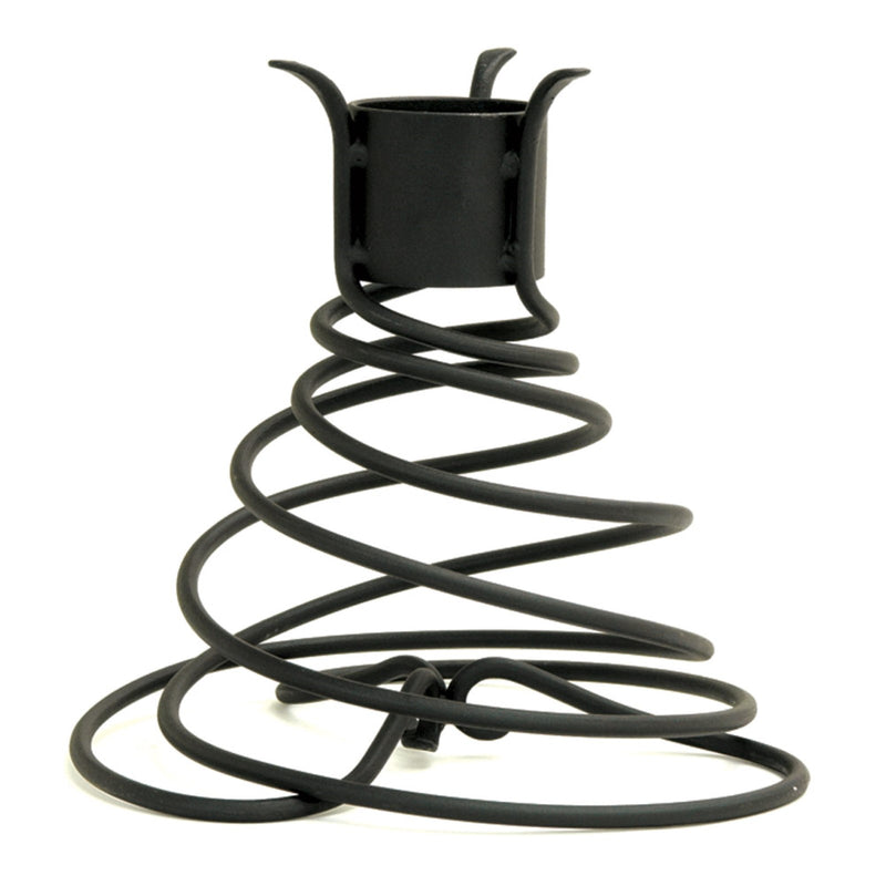 ACHLA Helix Stand | Wrought Iron Black Powder Coat Garden Ornament | Patio & Garden Display | 11 x 11 x 10.5 in | Model GBS-10