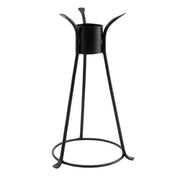 ACHLA Gazing Ball Stand 14in | Black Wrought Iron Garden Pedestal | Patio & Garden Display | 8 x 8 x 15 in | Model GBS-14