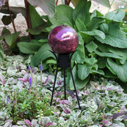 ACHLA Gazing Ball Stand 14in | Black Wrought Iron Garden Pedestal | Patio & Garden Display | 8 x 8 x 15 in | Model GBS-14