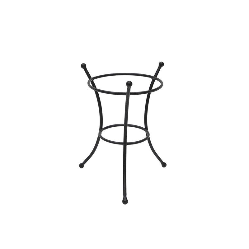 ACHLA 8in Ball Stand | Wrought Iron Black Powder Coat | Garden Pedestal & Birdbath Base | 9 x 9 x 11.25 in | Model GBS-20