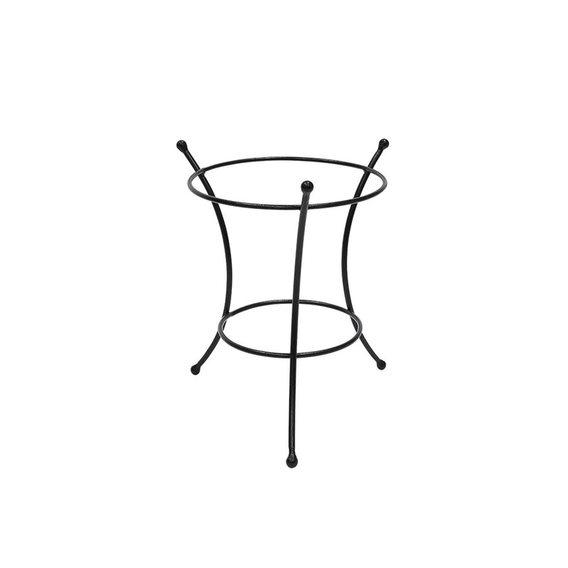 ACHLA 10in Ball Stand | Wrought Iron Black Powder Coat | Garden Pedestal & Birdbath Base | 9 x 9 x 14 in | Model GBS-21