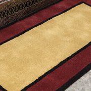 ACHLA Berry Contemporary II Rectangular Rug | Wool Hand-Tufted Plush Pile | Fireplace Hearth & Entryway Mat | 56 x 26 x 0.5 in | Model H-64