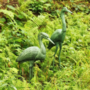 ACHLA Stately Blue Heron 31.5in Cast Aluminum Garden Ornament | Blue/Grey Verdi Finish | Patio & Garden Accent | 13 x 10 x 31.5 in | Model HSB-01
