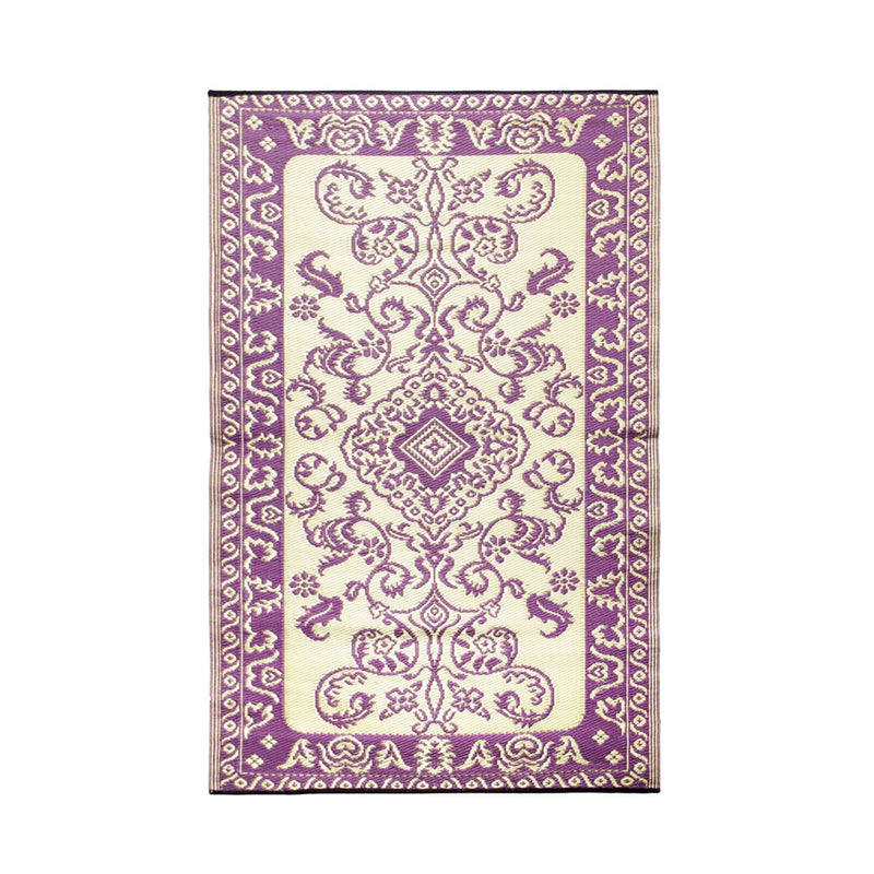 ACHLA Tracery 4 x 6 ft Floor Mat | Woven Polypropylene Violet | Indoor & Outdoor Entryway & Kitchen | 48 x 72 x 0.25 in | Model K-00970