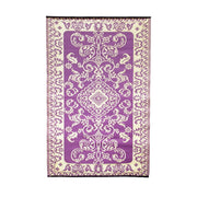 ACHLA Tracery 4 x 6 ft Floor Mat | Woven Polypropylene Violet | Indoor & Outdoor Entryway & Kitchen | 48 x 72 x 0.25 in | Model K-00970