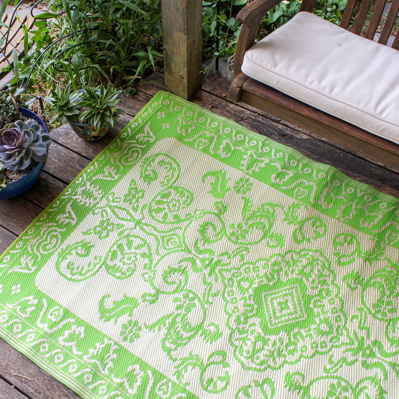 ACHLA Tracery 4x6 Floor Mat | Woven Polypropylene Indoor/Outdoor | Entryway, Kitchen & Patio | 48 x 72 x 0.25 in | Model K-00971