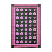 ACHLA Dots 4 x 6 ft Floor Mat | Woven Polypropylene Berry | Indoor & Outdoor Entryway & Kitchen | 48 x 72 x 0.25 in | Model K-131