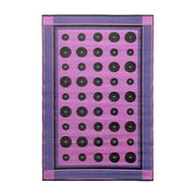 ACHLA Dots 4 x 6 ft Floor Mat | Woven Polypropylene Berry | Indoor & Outdoor Entryway & Kitchen | 48 x 72 x 0.25 in | Model K-131