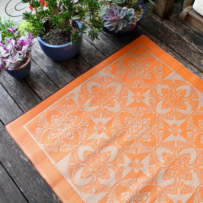 ACHLA Primrose 4 x 6 Floor Mat | Woven Polypropylene Indoor/Outdoor | Entryway, Kitchen & Patio | 48 x 72 x 0.25 in | Model K-143