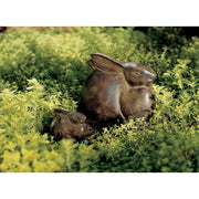 ACHLA Moon Bunny Small | Cast Aluminum Antique Bronze Finish | Garden & Patio Decorative Accent | 4.125 x 2 x 3.75 in | Model MNB-01