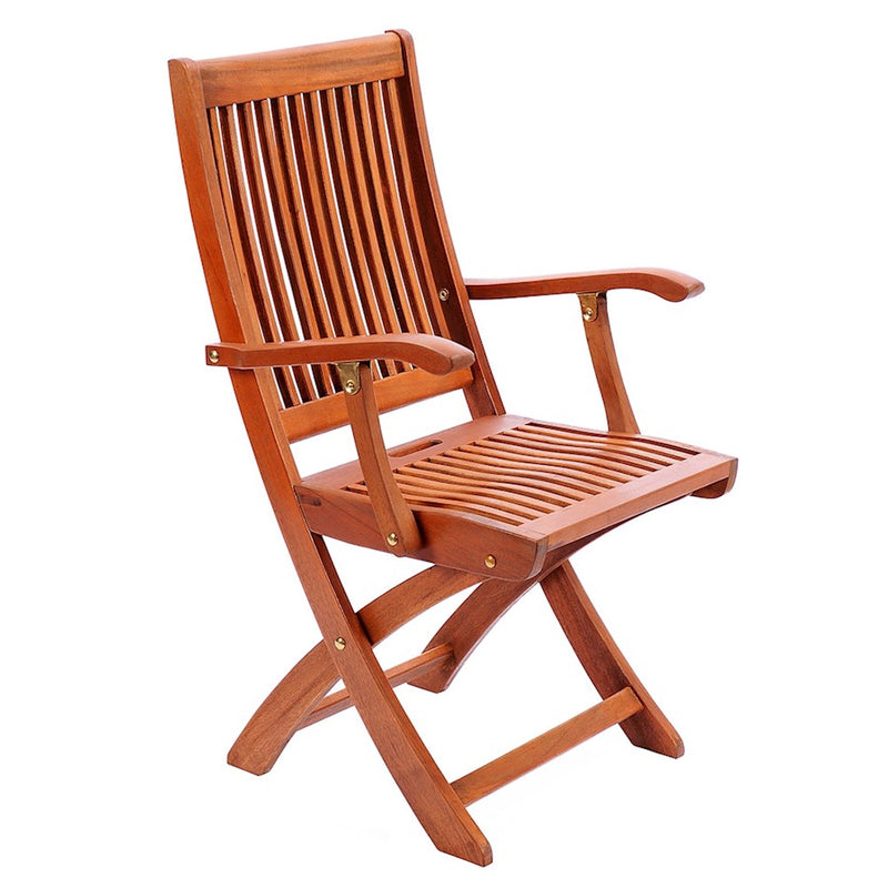 ACHLA Folding chair/arms, Natural Oil
