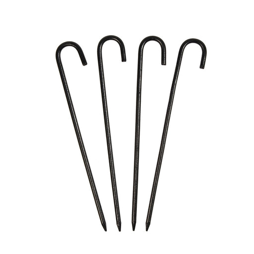 ACHLA Multi Purpose Anchoring Pins 10in | Wrought Iron Black Powder Coated | Yard & Garden Stakes | 10 in H | Model PYP-01