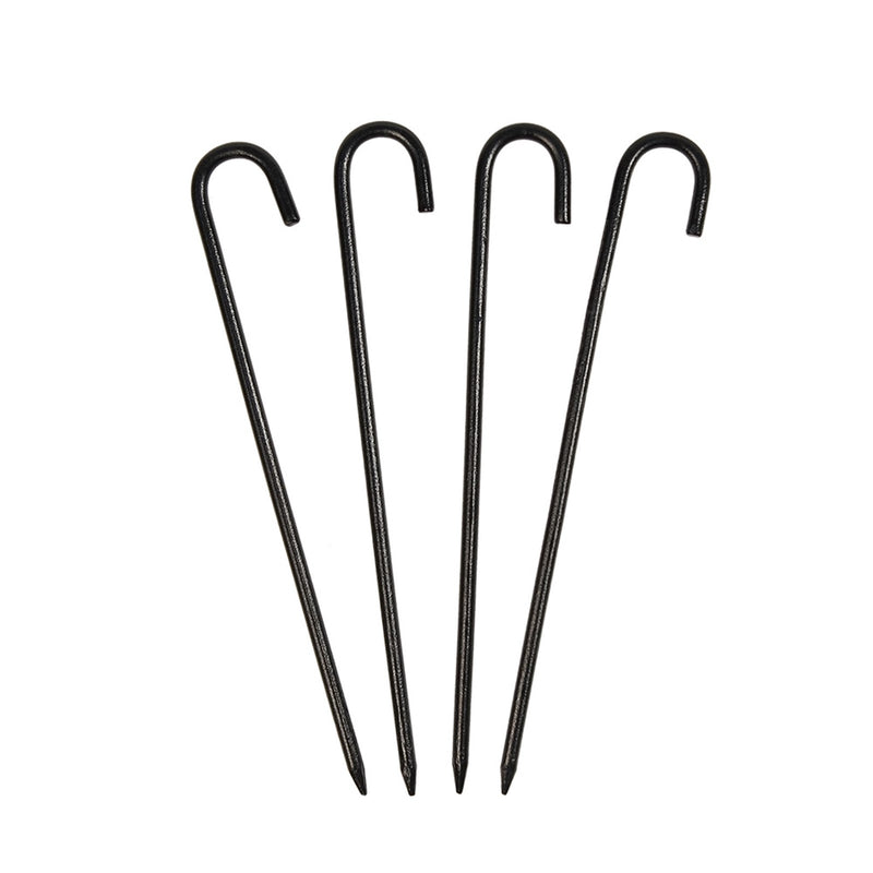 ACHLA Multi Purpose Anchoring Pins 10in | Wrought Iron Black Powder Coated | Yard & Garden Stakes | 10 in H | Model PYP-01