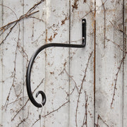 ACHLA 10in Downturned Hanger 2-Pack | Wrought Iron Black Powdercoat | Outdoor Hanging Hook for Bird Feeders & Planters | Model SB-02-2