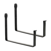 ACHLA Flower Box Brackets 12in | Wrought Iron Black | Outdoor Window Planter Support | 12 x 10 x 1.25 in | Model SFB-04
