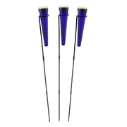 ACHLA Solar Sparkle Cone, Stake, Set of 3, Dark Blue/Black