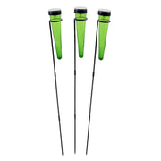 ACHLA Solar Sparkle Cone, Stake, Set of 3, Dark Green/Black