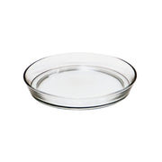 ACHLA Small Glass Terrarium Tray | Clear Glass Saucer | Plant Pot Drip Tray & Tabletop Decor | 8.75 x 8.75 x 1.5 in | Model TRY-01